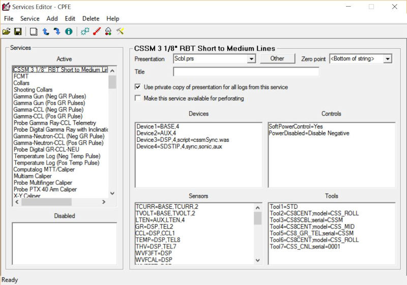 Service Editor picture
